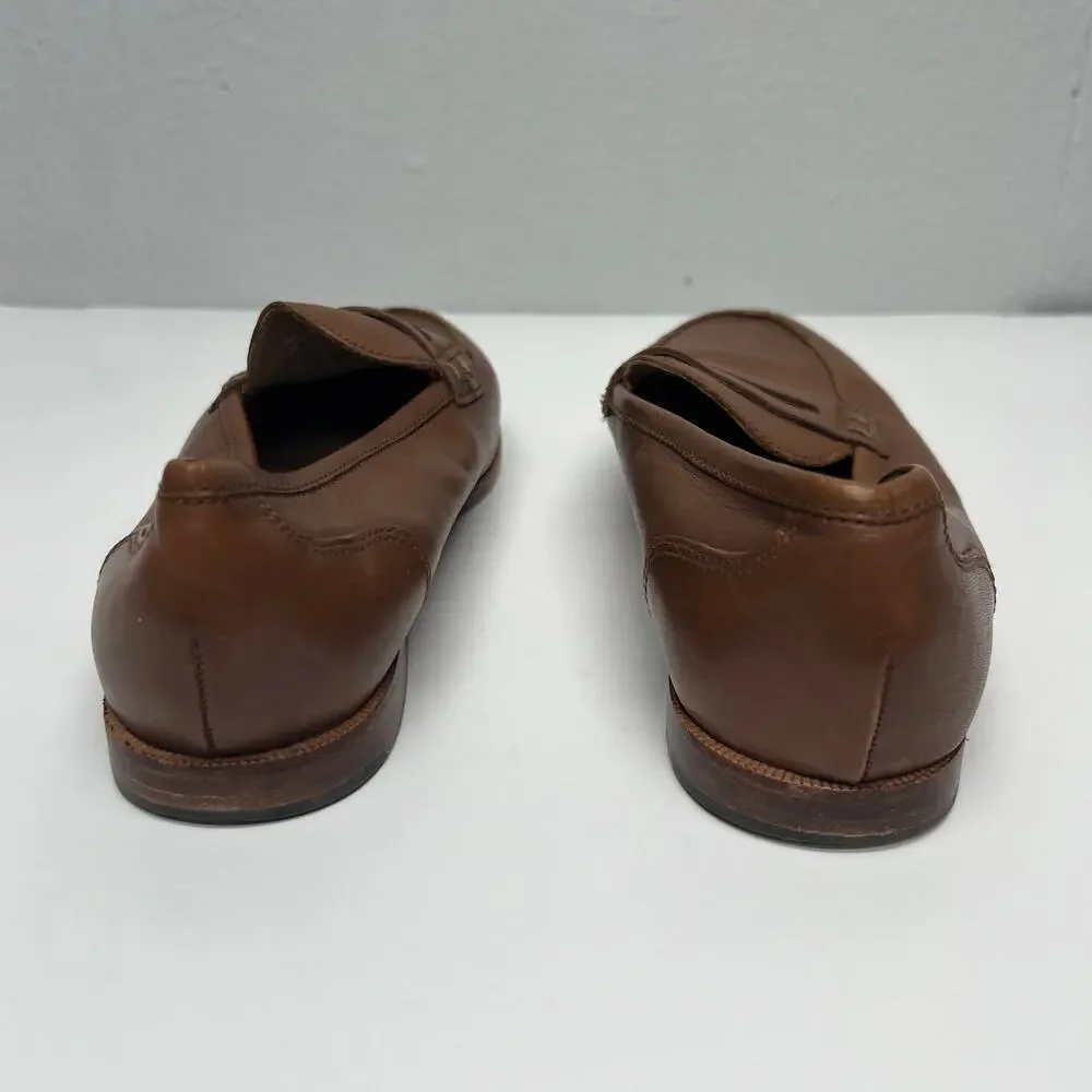 J. Crew Academia Leather Loafers Womens 7.5 School College Work Business Casual